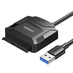 Ugreen CR1081 SATA 2,5/3,5, USB 3.0, HDD, SSD цена и информация | Кабели и провода | pigu.lt