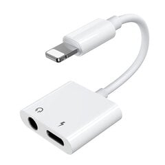 Adapteris ausinių daliklis, Joyroom, iPhone Lightning, 3,5 mm mini lizdas, baltas kaina ir informacija | Adapteriai, USB šakotuvai | pigu.lt