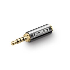 Adapterio kištukas, garso lizdas, Ugreen, 2,5 mm., į lizdą 3,5 mm., juodas kaina ir informacija | Adapteriai, USB šakotuvai | pigu.lt