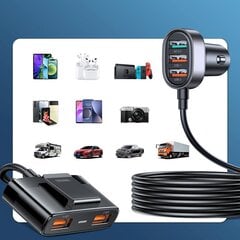 Greitasis automobilinis įkroviklis Joyroom JR-CL03 Pro, 5xUSB-A kaina ir informacija | Automobilių 12V el. priedai | pigu.lt