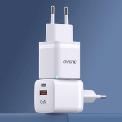 Сетевое зарядное устройство, Dudao A13ProEU1, GaN 33 Вт., PPS USB-C USB-A., белый цена и информация | Зарядные устройства для телефонов | pigu.lt
