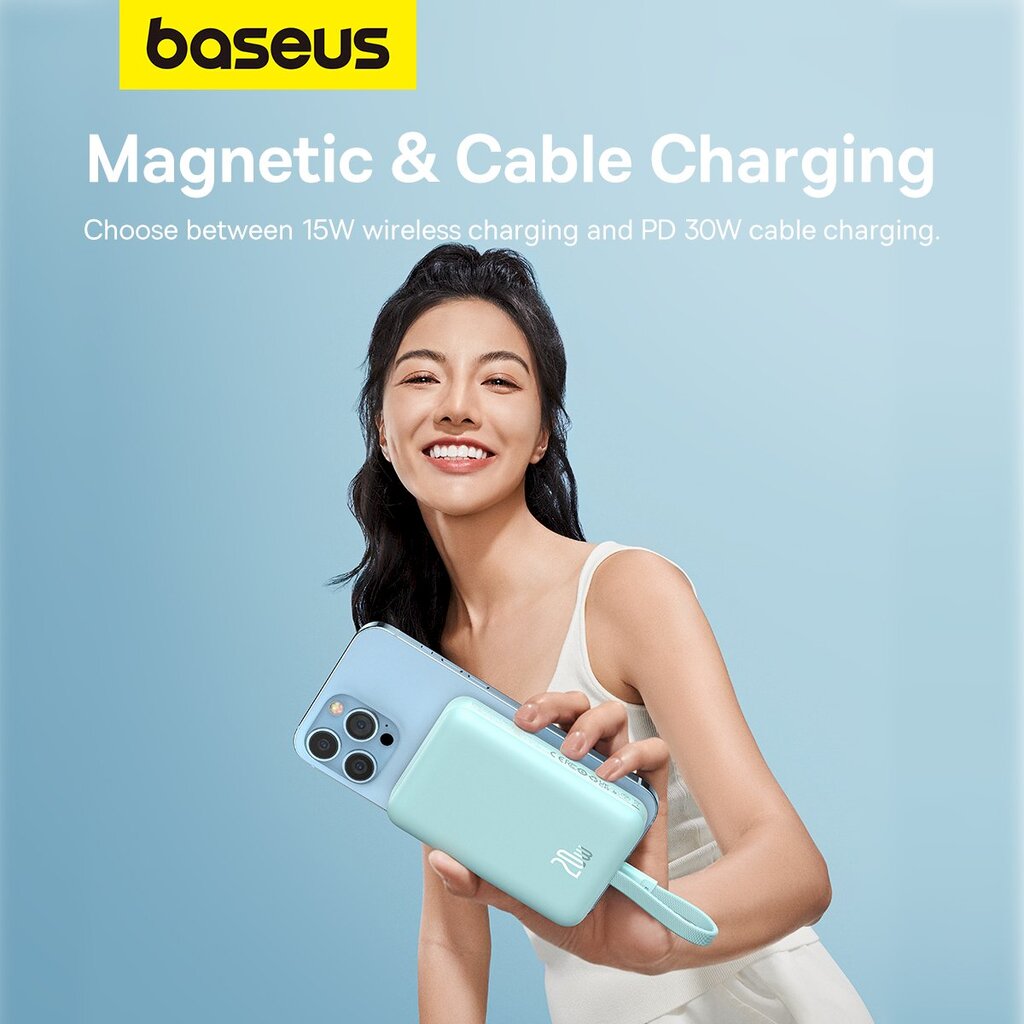 Baseus, 10000 mAh kaina ir informacija | Atsarginiai maitinimo šaltiniai (power bank) | pigu.lt