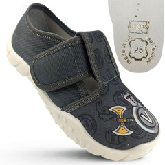 Тапочки Boris Grey 26 BORYS B16 WKSK 26 цена и информация | Детские тапочки, домашняя обувь | pigu.lt