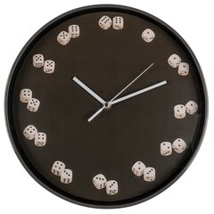 Sieninis laikrodis Kauliukai, juodas, 1 vnt. kaina ir informacija | Kitos originalios dovanos | pigu.lt