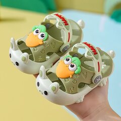 Зеленые детские шлепанцы Crocs Happy Carrots CARROTS GREEN цена и информация | Детские тапочки, домашняя обувь | pigu.lt