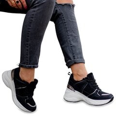 Montale Женские сапоги на каблуке черные CT8799 BLACK цена и информация | Спортивная обувь, кроссовки для женщин | pigu.lt