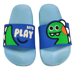 Детские шлёпанцы 404070 01, тёмно-синие /синие, 404070*01-041 цена и информация | Детские тапочки, домашняя обувь | pigu.lt