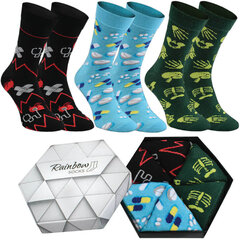 Kojinės vyrams, įvairių spalvų, 3 poros kaina ir informacija | Vyriškos kojinės | pigu.lt