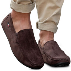 Мужские полусапожки Baolikang Brown Mokassin E502-7 BROWN цена и информация | Мужские ботинки | pigu.lt