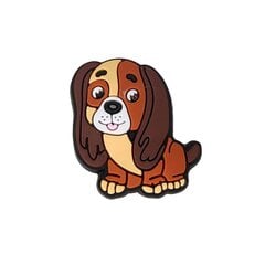 Crocs Резиновый значок-эмблема собаки Бассет Хаунд 501-11 цена и информация | Детские резиновые сабо | pigu.lt