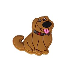 Резиновое украшение булавка для Crocs эмблема собака "отъезд" собака вымя 565-07 цена и информация | Детские резиновые сабо | pigu.lt