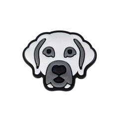 Резиновый значок для Crocs Emblem Badge Dog-1 White Dog 157-34 цена и информация | Детские резиновые сабо | pigu.lt