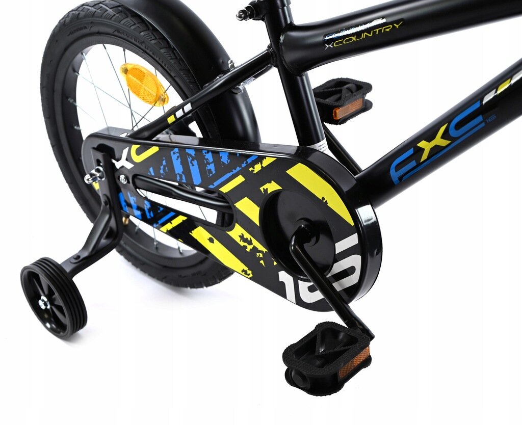 Vaikiškas dviratis Fluxar 16", juodas kaina ir informacija | Balansiniai dviratukai | pigu.lt