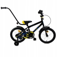 Vaikiškas dviratis Fluxar 16", juodas kaina ir informacija | Balansiniai dviratukai | pigu.lt