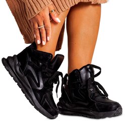 Aulinukai moterims A16-2, juodi kaina ir informacija | Aulinukai, ilgaauliai batai moterims | pigu.lt