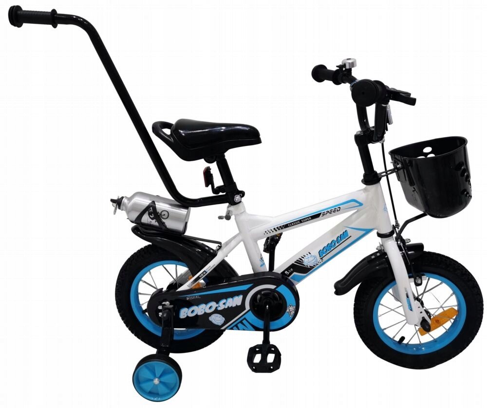 Vaikiškas dviratis Bobo-San 14", mėlynas kaina ir informacija | Balansiniai dviratukai | pigu.lt