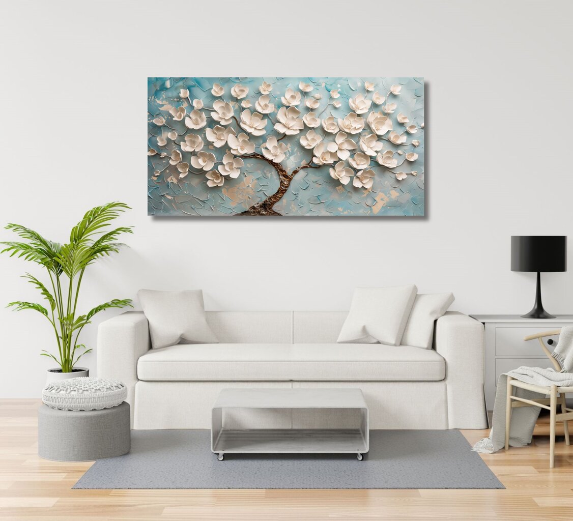 Paveikslas White-Flowered Tree kaina ir informacija | Reprodukcijos, paveikslai | pigu.lt