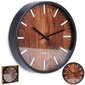 Sieninis laikrodis juodas 29,5 cm kaina ir informacija | Laikrodžiai | pigu.lt