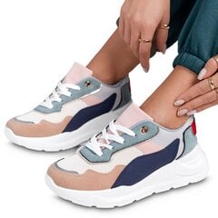 Женские туфли на платформе Farini синие KLQS-20 BLUE цена и информация | Спортивная обувь, кроссовки для женщин | pigu.lt