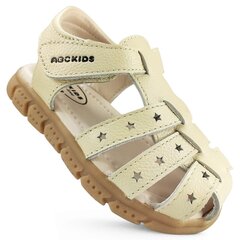Basutės mergaitėms ABC Kids AL16020B, smėlio spalvos цена и информация | Детские сандали | pigu.lt