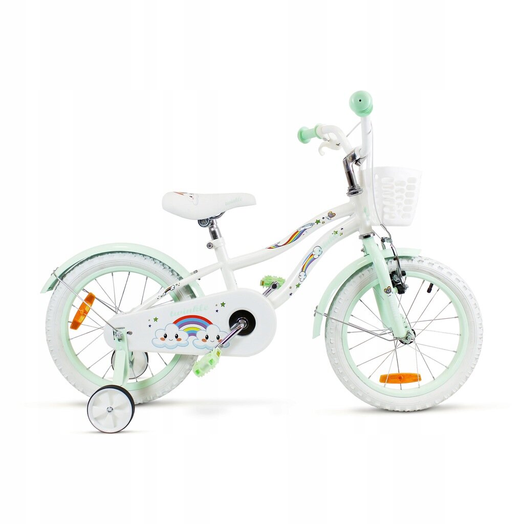 Vaikiškas dviratis Fluxar 16 ", baltas kaina ir informacija | Balansiniai dviratukai | pigu.lt