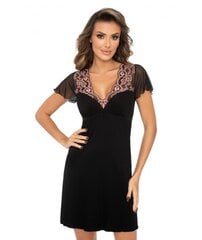 Вискозная ночная сорочка Donna Candy II, чёрный цена и информация | Женские пижамы, ночнушки | pigu.lt