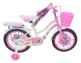 Vaikiškas dviratis Azaris LXTX 12", rožinis kaina ir informacija | Balansiniai dviratukai | pigu.lt