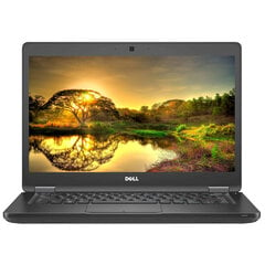 Dell 5480 14 1920x1080 i7-7600U 8GB 256SSD M.2 NVME WIN10Pro kaina ir informacija | Nešiojami kompiuteriai | pigu.lt