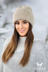 Kamea moteriška kepurė, smėlio spalvos kaina ir informacija | Kepurės moterims | pigu.lt