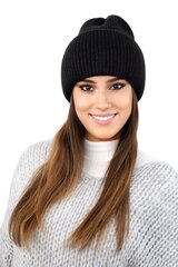 Kamea moteriška kepurė, juoda kaina ir informacija | Kepurės moterims | pigu.lt