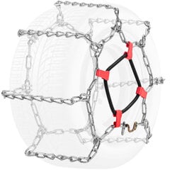 Цепи противоскольжения на ведущие колеса четырехколесного садового трактора - 2 шт. цена и информация | Автопринадлежности | pigu.lt