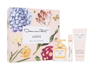 Rinkinys Oscar de la Renta Alibi moterims: kvapusis vanduo EDP, 100 ml + kūno losjonas, 100 ml, purškiklis, 10 ml kaina ir informacija | Kvepalai moterims | pigu.lt