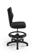 Детское кресло Petit Black Velvet 17 размер 3 с подножкой цена и информация | Офисные кресла | pigu.lt
