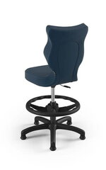 Drabo kėdė Petit Black Velvet 24, mėlyna kaina ir informacija | Biuro kėdės | pigu.lt