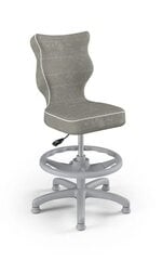 Детский стул Petit Grey Visto 03 размер 4 с подножкой цена и информация | Офисные кресла | pigu.lt