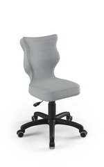 Biuro kėdė Petit Black Velvet 03, pilka kaina ir informacija | Biuro kėdės | pigu.lt