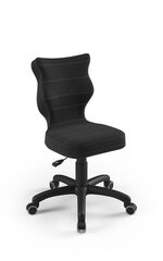 Biuro kėdė Petit Black Velvet 17, juoda цена и информация | Офисные кресла | pigu.lt