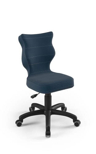 Biuro kėdė Petit Black Velvet 24, mėlyna kaina ir informacija | Biuro kėdės | pigu.lt