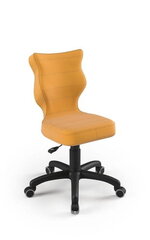 Biuro kėdė Petit Black Velvet 35, geltona kaina ir informacija | Biuro kėdės | pigu.lt