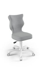 Biuro kėdė Petit White Velvet 03, pilka kaina ir informacija | Biuro kėdės | pigu.lt