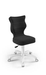 Biuro kėdė Petit White Velvet 17, juoda kaina ir informacija | Biuro kėdės | pigu.lt