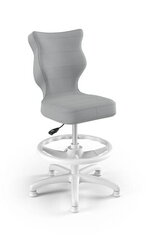 Детский стул Petit White Velvet 03 размер 4 с подножкой цена и информация | Офисные кресла | pigu.lt