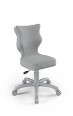 Детское кресло Petit Grey Velvet 03 размер 4 с подножкой цена и информация | Офисные кресла | pigu.lt