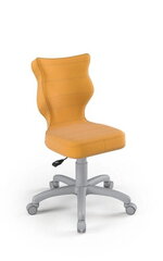 Biuro kėdė Petit Grey Velvet 35, geltona kaina ir informacija | Biuro kėdės | pigu.lt