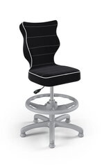 Drabo kėdė Petit Grey Jasmine 01, juoda kaina ir informacija | Biuro kėdės | pigu.lt