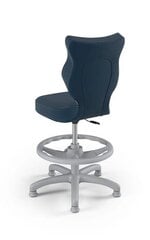 Детский стул Petit Grey Velvet 24 размера 4 с подножкой цена и информация | Офисные кресла | pigu.lt