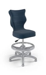 Детский стул Petit Grey Velvet 24 размера 4 с подножкой цена и информация | Офисные кресла | pigu.lt