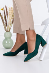 Женские зеленые туфли на шпильке с кожаной стелькой Casu D23X3-G 100994-F цена и информация | Женские туфли | pigu.lt