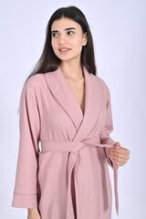 Вафельный хлопковый халат для женщин, Pidzaama House PH-4271P, розовый цена и информация | Женские халаты | pigu.lt