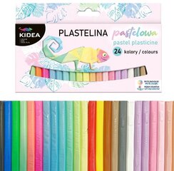 Plastilinas Kidea, 24 spalvos kaina ir informacija | Piešimo, tapybos, lipdymo reikmenys | pigu.lt